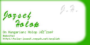 jozsef holop business card